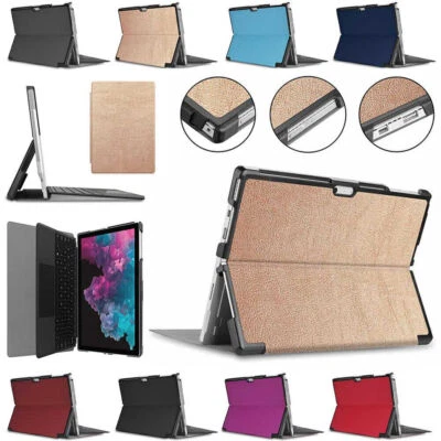 Folio Leather Stand Case Cover + Wireless Keyboard For Microsoft Surface Pro - Image 1 of 4