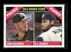 2015 Topps Heritage #123 John Holdzkom / R.J. Alvarez RS