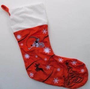 NFL Cleveland Browns Embroidered Logo Christmas Stocking Football - Picture 1 of 1