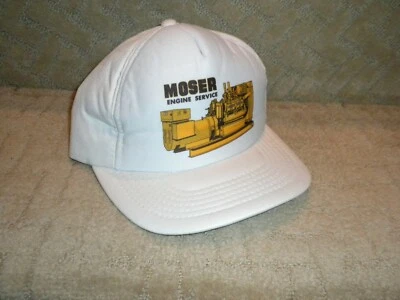 Vintage Moser Engine Service Trucker Hat Cap Foam Snap Back Diesel Equipment - Image 1 of 4