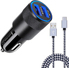 [5.4A/30W] Fast Car Charger Type C 6Ft Cable for Samsung Galaxy S24 S23 S22 S21 