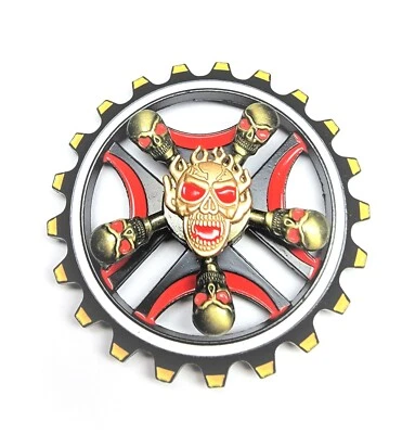 HIGH QUALITY Fidget Spinner Skull Bone Christmas BOYS GIFT Hand Toy Goonies Cool - Image 1 of 3