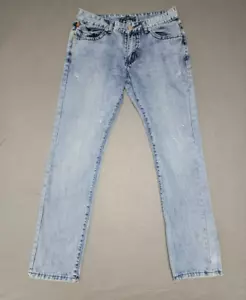 ROBIN'S JEAN Men's Embellish Studded Rhinestone Size 32X32 PREOWNED Made In USA - Picture 1 of 17
