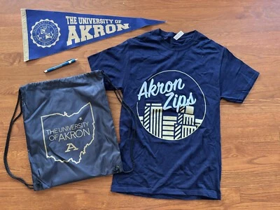Akron University Zips T-Shirt & Pennant With Free Tote - Image 1 of 4