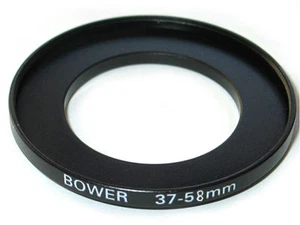 Step-up Camera lens adapter ring 37-58 37mm-58mm Anodized Black Metal NEW US - Picture 1 of 1