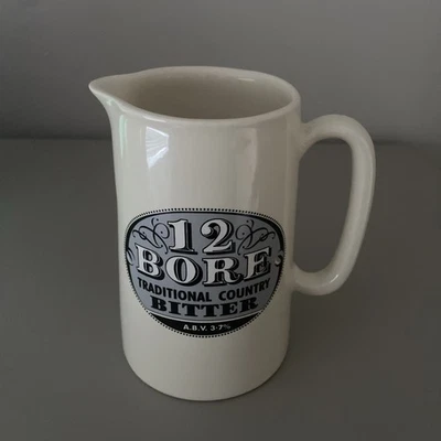 Pub Bar 12 Bore Country Bitter advertising water jug  made in england in VGC - Image 1 of 4