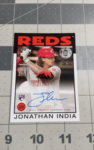 2021 Topps Baseball #86ajin 1986 Jonathan India Autograph ON Card - Picture 1 of 2