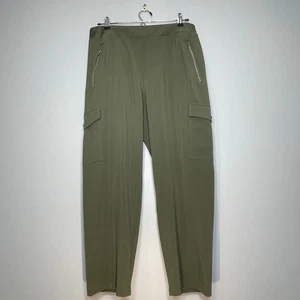 Pantalones cargo recortados Zenergy verde oliva CHICO'S Chico talla 1 (US 8) NUEVOS CON ETIQUETAS - Imagen 1 de 9