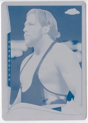 2014 Topps Chrome WWE Cyan Printing Plate #23 Jack Swagger 1/1 - Image 1 of 2