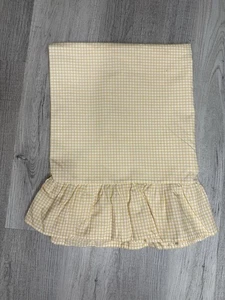 Funda de almohada amarilla blanca con volantes de guinga tamaño KING EXCELENTE - Imagen 1 de 7