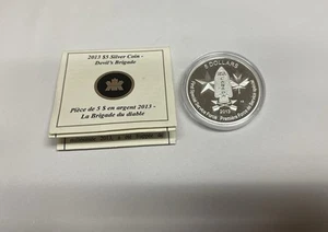 2013 $5 Silver Coin - Devil's Brigade - Foto 1 di 2