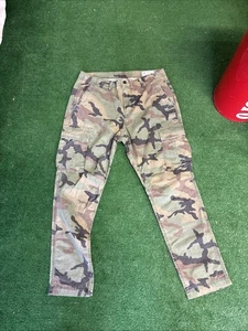 Gap Slim Taper Men's 34x30 Army Camo Cargo Pants Ripstop Grunge Military - Picture 1 of 2