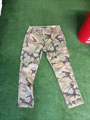 Gap Slim Taper Men's 34x30 Army Camo Cargo Pants Ripstop Grunge Military - Image 1 of 2