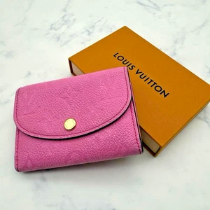 Cartera Monedero LOUIS VUITTON M82485 Empreinte Porto Monnet Rosari Rosa LV con Caja - Imagen 1 de 16