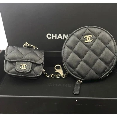 CHANEL Beaute VIP Gift Coin Pouch AirPod Case Charm GWP Black NIB - Image 1 of 4