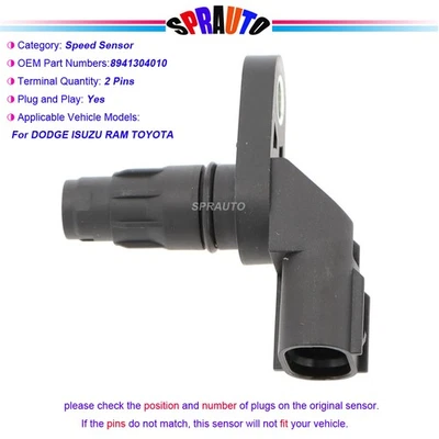 Sensor de velocidad de entrada de transmisión automática SC658 para Toyota Tacoma Yaris Corolla IM C-HR Foto 1 de 4