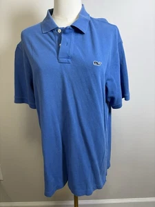 Polo grueso Vineyard Vines para hombre talla pequeña azul océano - Imagen 1 de 5