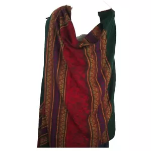 Tribal | Shawl/Throw | Yak + Sheep Blend | Handloomed | Reversible| Green - Picture 1 of 5