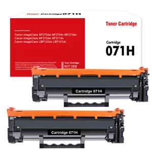 2 Pack Black CRG-071H Toner For Canon 071H ImageClass MF274dn MF273dw LBP122dw - Picture 1 of 8
