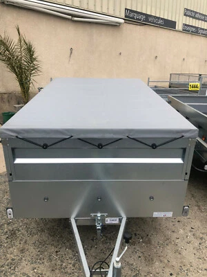 Bâche imperméable pour remorque 230 x 130 cm avec sandow - Immagine 1 di 2