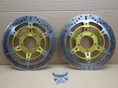 Zero SR/F14.4 2020 10,268 miles front brake discs pair with fittings EBC (13944) - Image 1 of 4