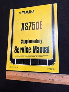 YAMAHA SUPPLEMENTARY MANUAL,YAMAHA XS750E  SUPPLEMENTARY SERVICE  MANUAL - Bild 1 von 1