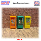 Slot Car Scenery Track Side Drinks Vending Set of 3 New 1:32 Scale WASP