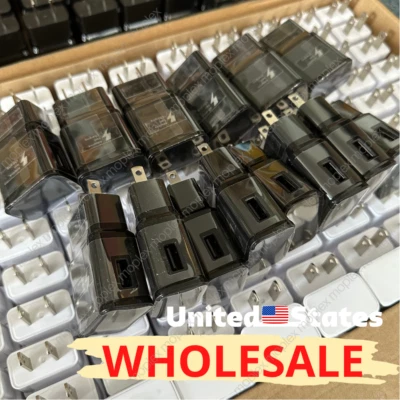 Para Android Samsung Cargador de Pared USB Adaptador Rápido Bloque Carga Cubo Ladrillos Lote Foto 1 de 4