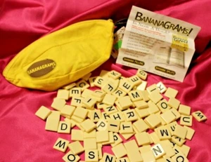 Bananagrams Tile Spelling Letters Alphabet Tiles Craft Scrabble-like Game 144pcs - Picture 1 of 10