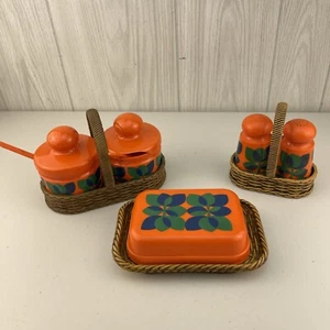 LOTTO piatti/set condimenti burro/sale e pepe tedesco EMSA anni 70 **LEGGI** - Foto 1 di 23