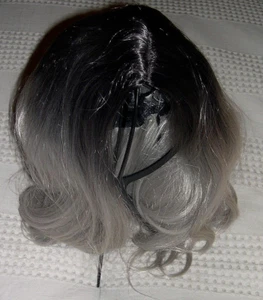 DAMEN MEHRFARBIGE PERÜCKEN MEIST GRAU & SCHWARZ DAMENPERÜCKEN ZUBEHÖR COOLES GESCHENK - Bild 1 von 4