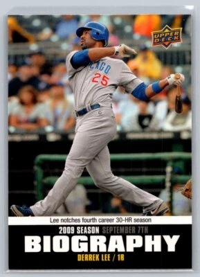 💎2010 Upper Deck Season Biography #SB-175 Derrek Lee - Chicago Cubs💎 - Image 1 of 2
