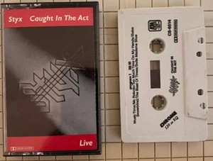 Styx - Caught In The Act Live Cassette 1991 - OOP RARE HTF US SELLER - Picture 1 of 4