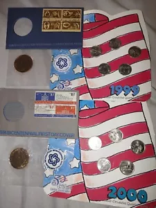 1999&2000 Uncirculated Quarter Set And Commemoratives. - Picture 1 of 6