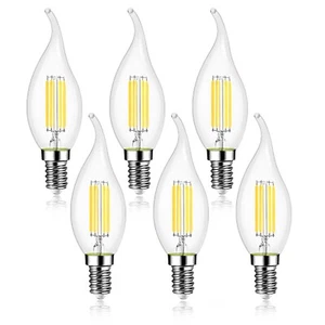 4W E14 LED Candle Vintage Bulb 470Lm 360° Lighting Energy-Saving Eye Protection - Picture 1 of 20