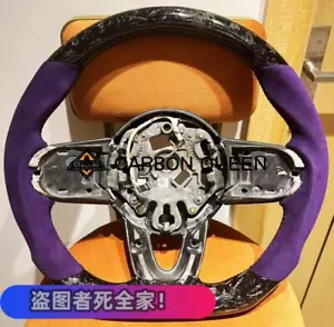 QS CARBON FIBER Steering Wheel FOR BMW MINI Cooper R55 R56 R60 JCW 14-21 YEARS - Picture 1 of 7