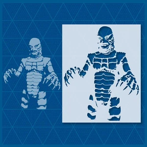 Black Lagoon Stencil – Horror, Classic Movie, Monster, Halloween, Gothic Art - Picture 1 of 4