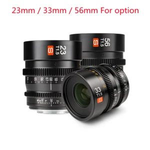 Viltrox S 23mm 33mm 56mm T1.5 Cine Lens for Micro Four Thirds M43 GH5 BMP Camera - Picture 1 of 17