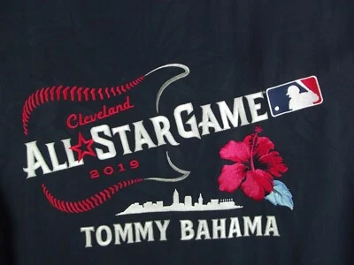 Tommy Bahama Hawaiian All Star Game 2019 Baseball MLB Button Shirt Mens M NWT - Image 1 of 4