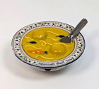 Boîte à boissons à soupe boule Jacob Rosenthal Judaica collection Matzah charnière RARE