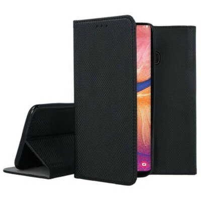 CUSTODIA LIBRO PER SAMSUNG GALAXY A20e - COVER SMART MAGNET CASE NERO - Immagine 1 di 3