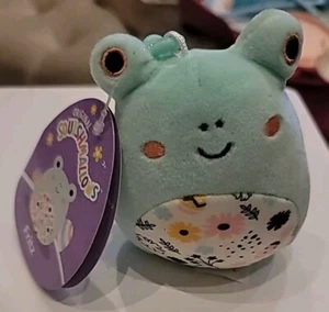 Juguete de peluche original Squishmallows Easter Fritz 3,5" con clip Jazwares Frog nuevo con etiquetas - Imagen 1 de 9