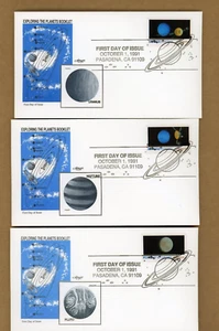 US FDC #2568-2577 Artmaster 1991 Pasadena CA Space Exploration planets SET OF 10 - Picture 1 of 4