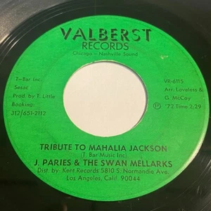 J. Paries: Tribute To Mahalia Jackson 45 - Gospel Funk Soul - HEAR IT - Picture 1 of 2