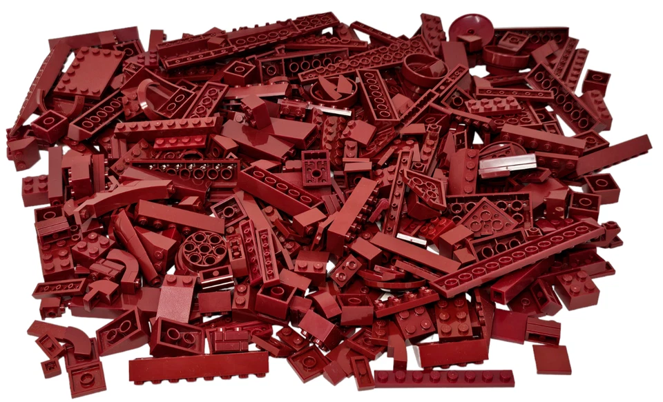 Lego 0,5 kg - Dark Red - Dunkelrot - Steine - Platten - Sondersteine - 500g - Bild 1 von 1