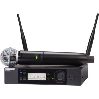 Shure GLXD24R+/B58-Z3 Dual-Band Wireless Vocal Rack System with 58A Microphone - Image 1 of 4