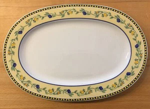 Tirschenreuth Lemon Olive Edition 2000 Ovale Vorlegeplatte 31,5x22cm WIE NEU - Bild 1 von 3