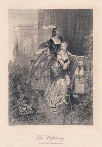 Galanterie "Die Entführung" Stst.von A.H.Payne nach L.Hicks bei A.H.Payne 1820 - Picture 1 of 1