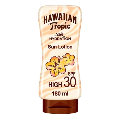 BESUCHE DEN HAWAIIAN TROPIC-STORE Hawaiian Tropic Silk Hydration Protective Sun Lotion Sonnencreme LSF 30, 180 Ml,