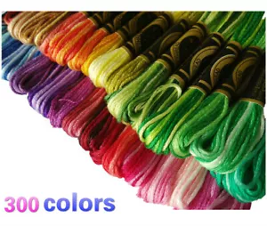 300 Colors DIY Color Cotton Embroidery Thread/yarn Cross Stitch Thread Floss - Picture 1 of 8